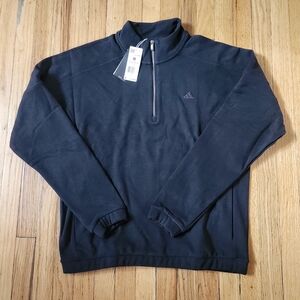 Adidas Men's Dark Gray Zip-Up Sweater